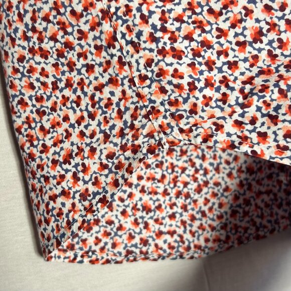 Gap Floral Print Boyfriend Fit Long Sleeve 100% Cotton Shirt, Women's Size M - Picture 3 of 8